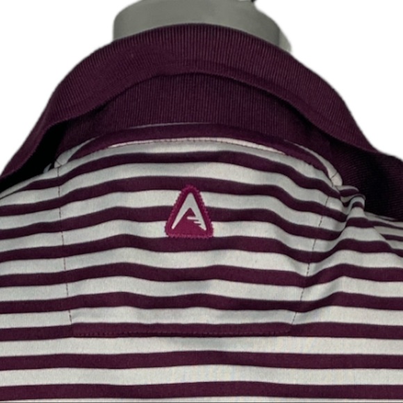 Striped Burgundy and Grey  Colour  Sleeveless Top Size L - Picture 7 of 14